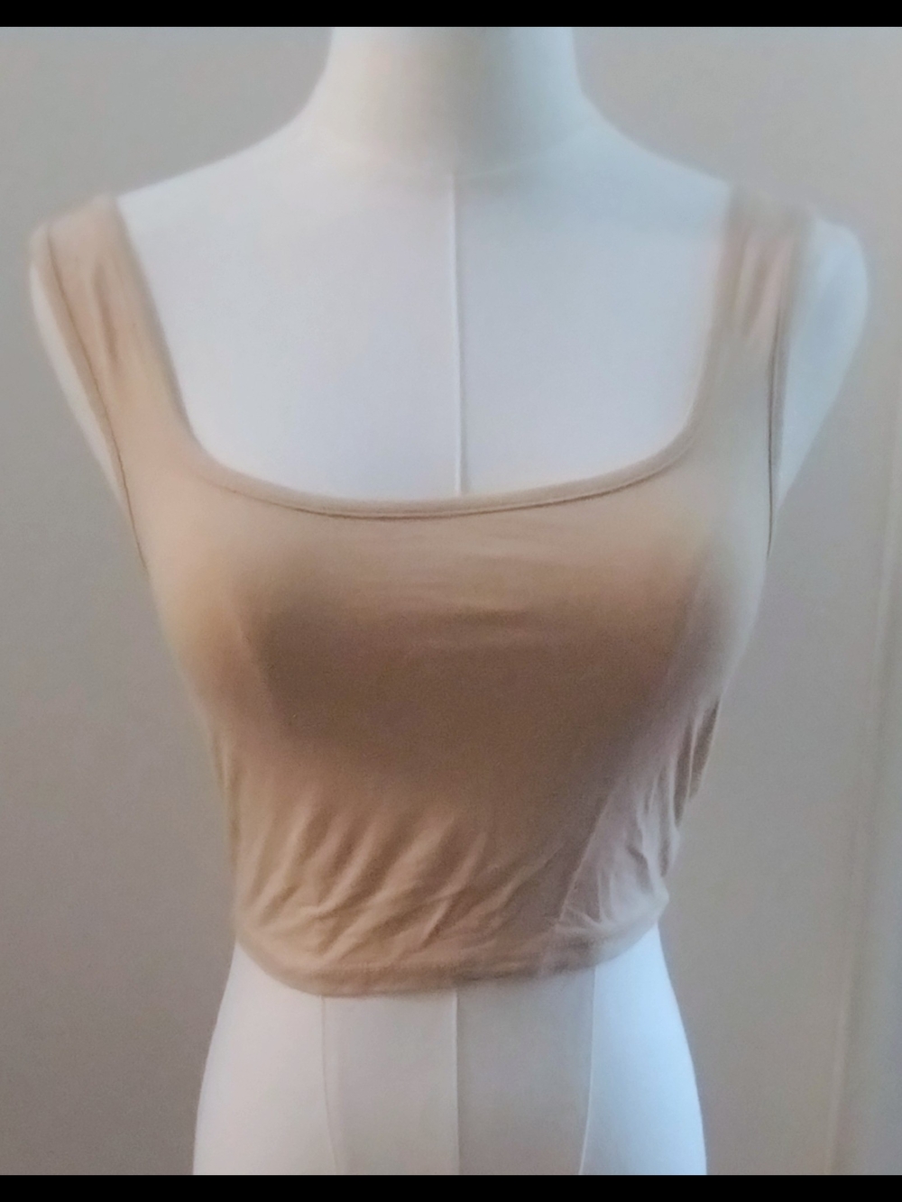 SHEIN Beige Cropped Tank Top